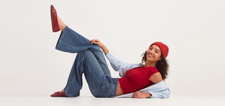 Lässige Hose mit Leinengefühl, hoher Taille, Kordelzug an der Seite und weitem Bein