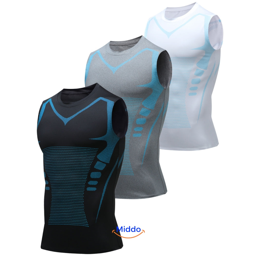 Middo VitaBoost PowerVest Ionic Shaping Compression Vest Men's